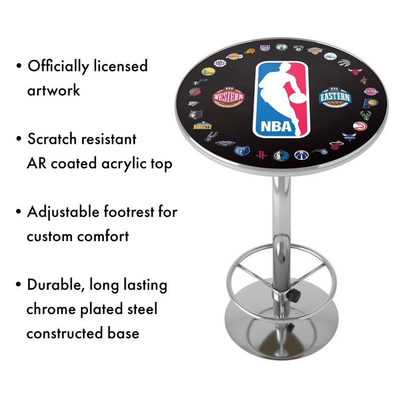 NBA Bar Table with Footrest, 5 of 6
