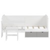 Twin Size Daybed with Study Desk, Storage Shelves, and Lockers for Kids Bedroom - 4 of 4