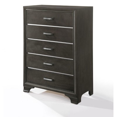 PAGED Dresser with Drawers Contemporary Glam Style Storage Drawers with Embossed Crocodile Patten for Living Room, Hallway, Office