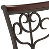 55 Downing Street Kayden Metal Swivel Bar Stools Set of 2 Brown 25" High Traditional Round Cushion with Backrest Footrest for Kitchen Counter Height - 3 of 4