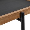 Kate and Laurel Mecabe Rectangle Metal Side Table, 19.75x13.5x23.25, Rustic Brown and Black - 4 of 4