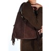VALS - Cognac Suede Leather Shoulder Bag (Women) cognac suede standart - 2 of 4