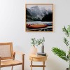 Deny Designs Hannah Kemp Moraine Canoes Framed Wall Art Bamboo - 2 of 2