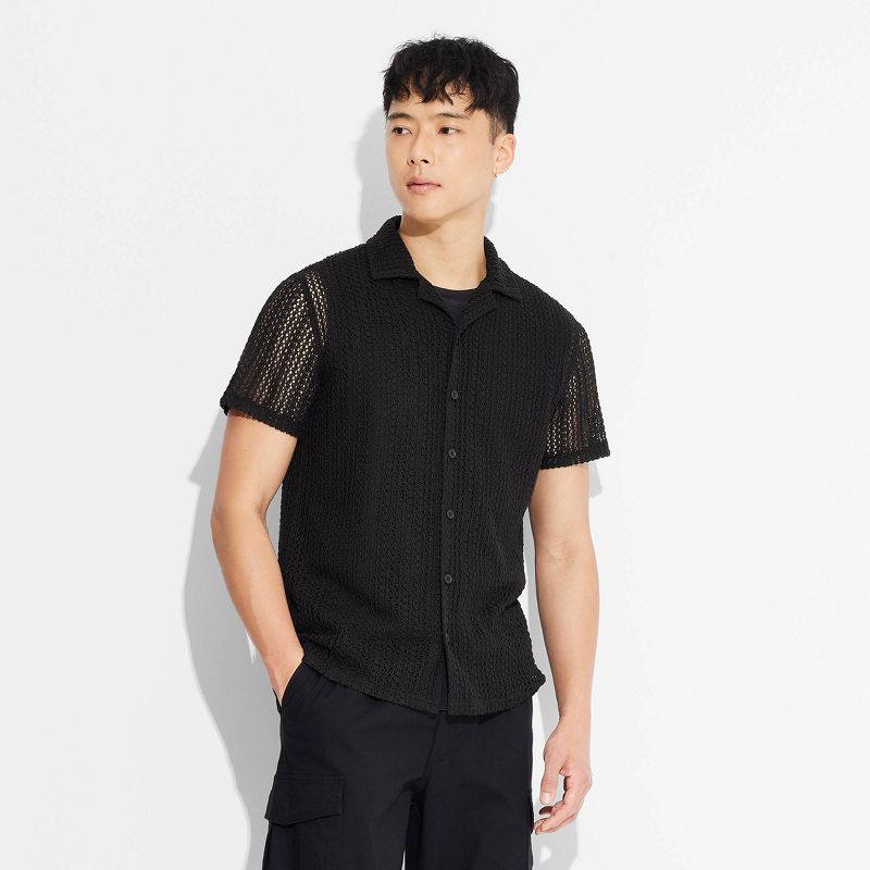 Men&#39;s Short Sleeve Camp Collared Button-Down Shirt - Original Use&#8482;, 3 of 5