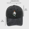 Anna-Kaci Women's Vintage Washed Baseball Cap with Skateboarding Ghost Embroidery - 4 of 4