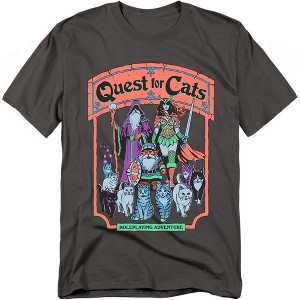Men's Steven Rhodes Quest for Cats T-Shirt - 1 of 4