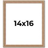 PosterPalooza | Deco Brown Picture Frame - UV Acrylic, Foam Board Backing, Hanging Hardware - 2 of 4
