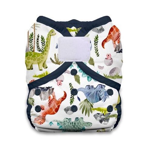 Thirsties | Duo Wrap HL Pack of 1 - Dino-rawr Multicolored Diaper Cover,  Size One (6-18 lbs)