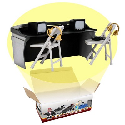 Black Commentator Table for WWE & AEW Wrestling Action Figures
