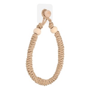 Unique Bargains Jute Rope Durable Retro Design Easy Installation Toilet Paper Holder 1 Pc - 1 of 4