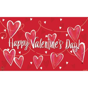Briarwood Lane Doormat 30x18 Indoor Outdoor String of Hearts Valentine's Day For Valentine's Doormat - 1 of 4