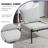 Zeus & Ruta Modern Accent Lounge Chair with Soft Cushioned Seat, Backrest and Metal Frame - 4 of 4