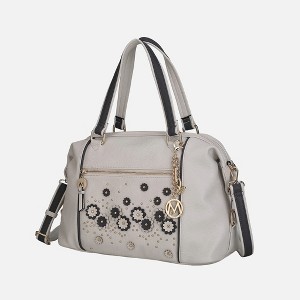 MKF Collection Francis Tote Women's handbag 3-D flowers with Keychain by Mia K - 1 of 4