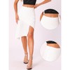 INSPIRE CHIC Women's Ruffle High Waist Asymmetric A-Line Flowy Elegant Wrap Skirt - 2 of 4