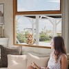 Window Catio for Indoor Cats,Outdoor Cat Enclosure for Sliding Windows,Wall Mounted Wooden Cat House with Mesh Panels - LAOTIES - 2 of 4