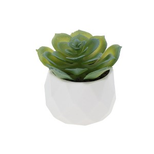 Unique Bargains Fake Succulent Plant for Office Desk Bathroom Kitchen Decor - 1 of 4
