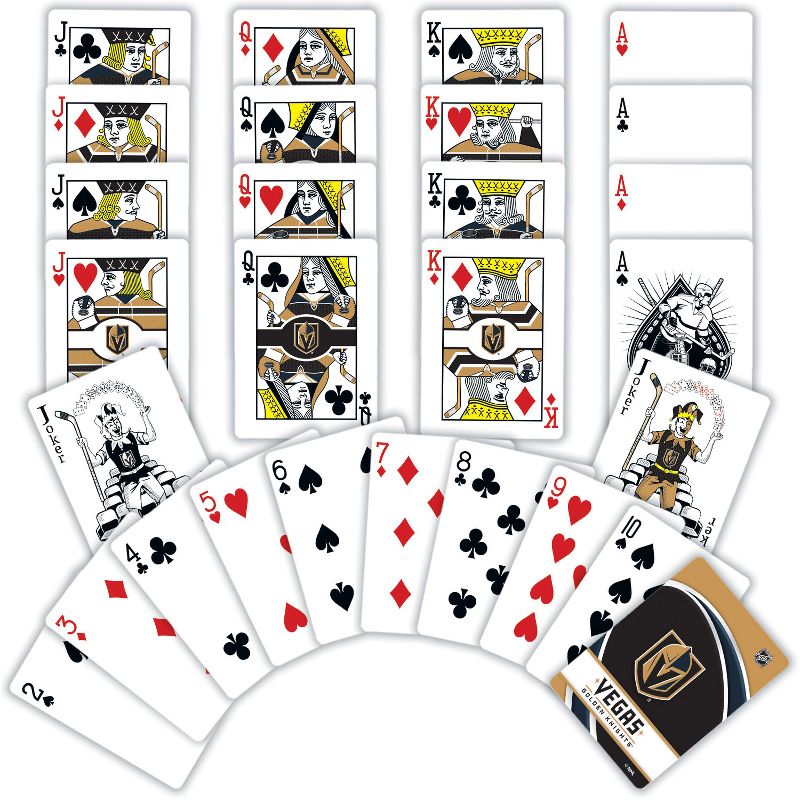 MasterPieces Officially Licensed NHL Las Vegas Golden Knights Playing Cards - 54 Card Deck for Adults, 3 of 6