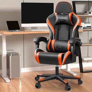 KERDOM Gaming Chair for Adults, Ergonomic Computer Gamer Chair, Black-Orange - 1 of 4
