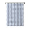 LunaLulinlk Blue Check Printed Fabric Shower Curtain, 72" x 72" - 4 of 4