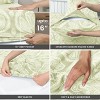 4 Piece Bed Sheets Printed Microfiber Sheet Set Ultra Soft, Easy Care Paisley Printed Sheets - Lux Decor Collection - 3 of 4