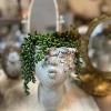 Slickblue Cute Pouting Girl Planter, Concrete Succulent Pot, 2 Design Options, Indoor Decorative Accent, 6"-6.5"W - 2 of 3