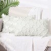 Unique Bargains Decorative Cozy Solid Color Cut Flower Checkered Throw Pillow Covers 4 Pcs - 2 of 4