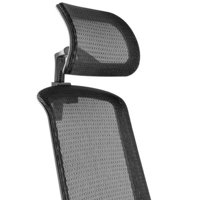 Black Mesh Ergonomic Office Chair with Adjustable Arms and Headrest