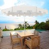 JONATHAN Y Baiona 9 ft. Classic MidCentury Market Patio Umbrella with UV Protection, Auto-Tilt, Crank and Wind Vent - 2 of 4