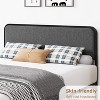 Full Size Metal Bed Frame with Curved Upholstered Headboard and Footboard, 10.3'' Underbed Space, No Box Spring Needed, Easy Assembly, Beige - 4 of 4