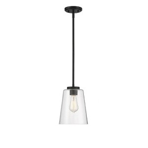 Savoy House Calhoun 1 - Light Pendant in  Matte Black - 1 of 4
