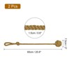 Unique Bargains Cotton Decorative with Single Ball Bedroom Curtain Holdbacks 2 Pcs - 2 of 4