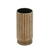 Ribbed Copper Metal Cylinder Vase (Set of 2) - 2 of 3