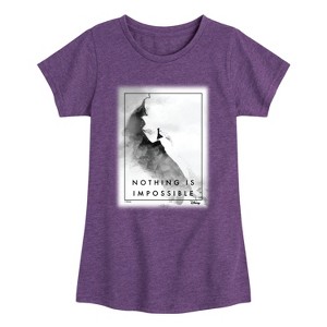 Girls' - Frozen 2 - Nothing Is Impossible Elsa Fitted Short Sleeve Graphic T-Shirt - 1 of 4