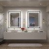 Apmir Super Bright Front & Back LED Lighted Anti-Fog Aluminum Alloy Framed Tempered Glass Bathroom/Vanity Mirror with ETL & 3-Year Warranty - 3 of 4