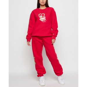 Samii Ryan | Life Is Sweet Crewneck , Red - 1 of 1
