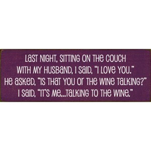 Slickblue Funny Wine Quote Sign, 3.5x10 Knotty Pine Plaque, Rustic Shelf or Wall Decor, Multiple Colors - 1 of 3