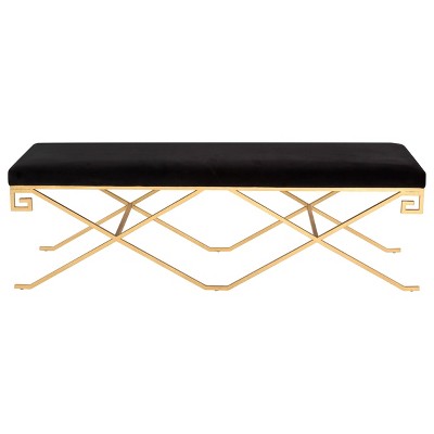 Talita Bench Black/Gold Leaf - Safavieh