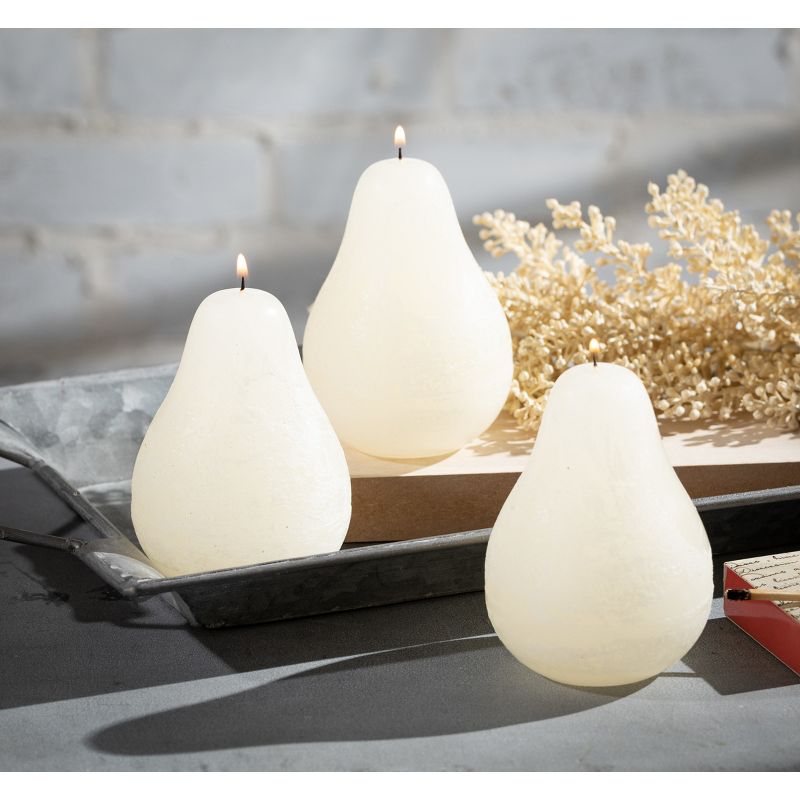 Melon White Pear Candles - Set of 3, 2 of 5