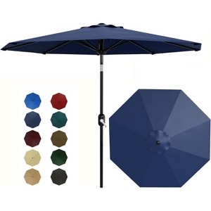 ODK Market Umbrella, 7.5Ft Heavy Duty Outdoor,Steel Pole, Push Button Tilt, Easy Crank Lift, Weather-Resistant Polyester Canopy, 6-Rib Frame for Patio - 1 of 4