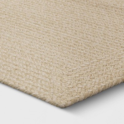 2&#39;6&#34;x4&#39;2&#34; Natural Woven Rectangular Braided Outdoor Accent Rug Heathered Cream - Threshold&#8482;_6