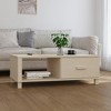 vidaXL Coffee Table Honey Brown Solid Pinewood, Engineered Wood 39.4 x 21.7 x 13.8 in - 2 of 4