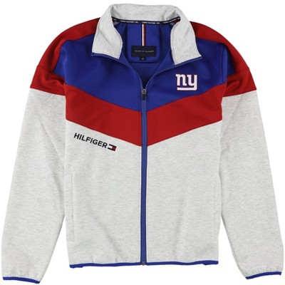 Tommy Hilfiger Mens New York Giants Track Jacket Sweatshirt