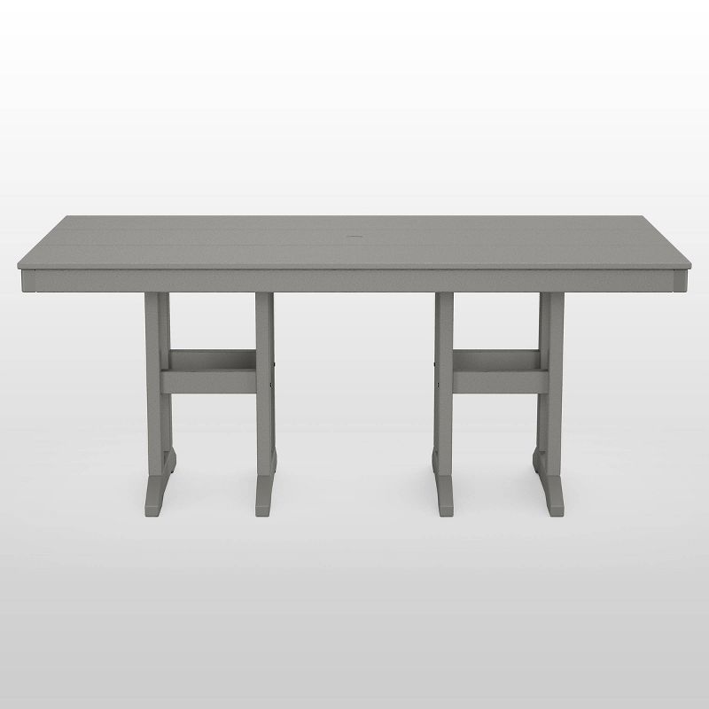 Moore POLYWOOD 35" x 70" Farmhouse Rectangle Patio Dining Table - Threshold™, 4 of 12
