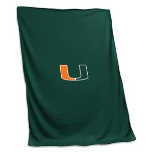 NCAA Miami Hurricanes Logo Sweatshirt Blanket - 1 of 4