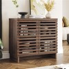 Buffet Cabinet with Storage, Modern Farmhouse Sideboard Buffet Cabinet with Height Adjustable Shelf - 2 of 4