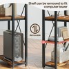 Bestier 47 Inch Simple Computer Desk with Shelves - 3 of 4