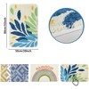 Thickened Rug Floor Mat, Simple Absorbent Bathroom Carpet, Bathroom, Entrance and Kitchen, Non Slip Machine Washable Floor Mat with Patter - 2 of 4