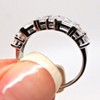Gabriella Anniversary Band Ring  for Women CZ Sterling Silver Ginger Lyne Collection Size 11 - 4 of 4