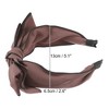 Unique Bargains Women's Double Layered Bow Knot Headband Hairband Accessories 2.6 Inch Wide 1Pc - 4 of 4