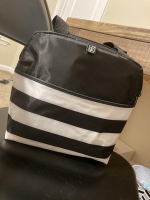 J.l. Childress Breastmilk Cooler & Baby Bottle Bag, Insulated Leak Proof,  Ice Pack Included, Single In Black/ White Stripe : Target